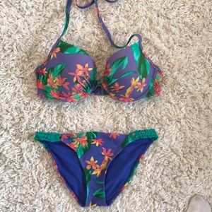 Floral bathing suit set